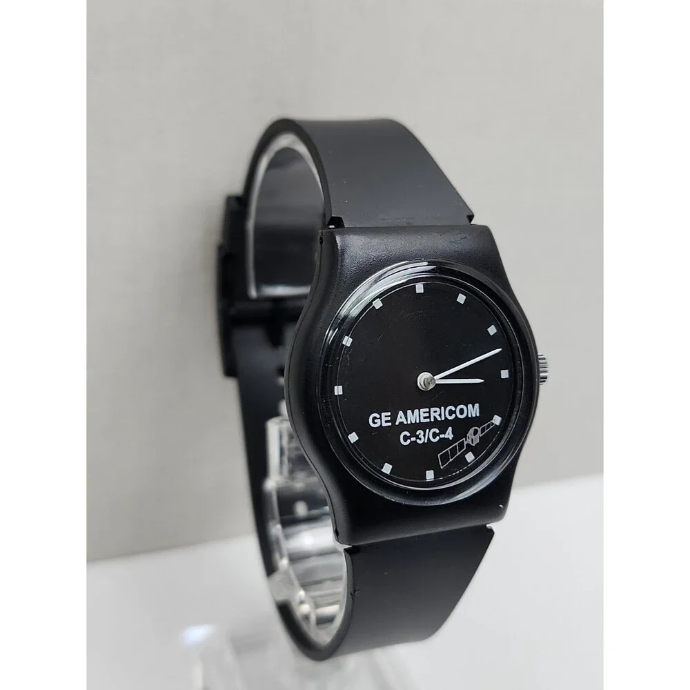 Vintage GE Americom C3 C4 Satellite Watch 1990s Space Communications New Battery